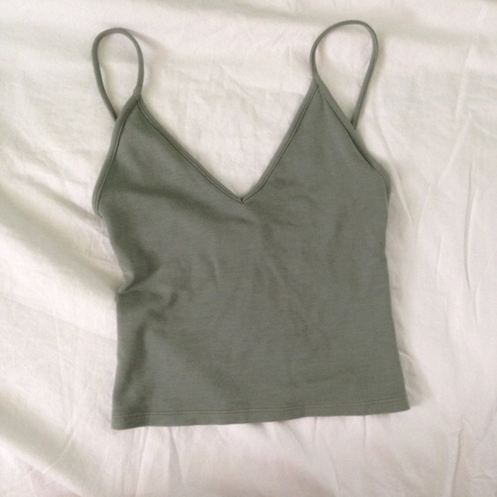 Brandy Melville Joanne Tank Olive